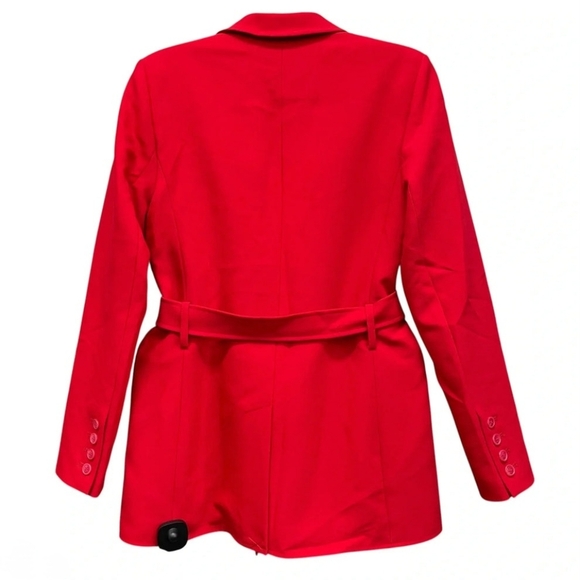 Liz Claiborne Red Belted Blazer Jacket Size 6 NWT - Picture 2 of 3